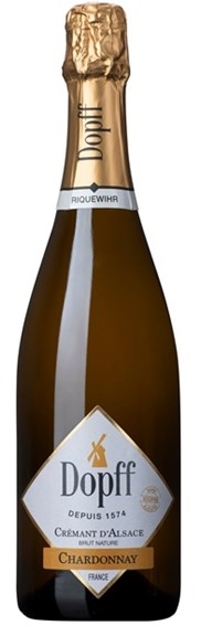 Dopff Au Moulin, Alsace Chardonnay Brut Nature Sans Souffre Ajoute Cremant d'Alsace